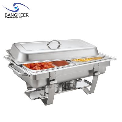 China High Quality Custom Made Food Grade Anti Rust Stainless Steel Chafing Dish Buffet Easy Clean Food Warmer For Restaurant Party Serving for sale