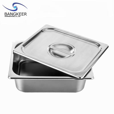 China Hotel buffet food equipment 2/3 euro anti-jamming Gastronorm Pan Steam Table Food Pan size style for sale