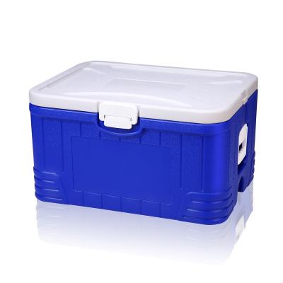 China Sustainable 65L Thermoelectric Cooler Box Ice Chest Fast Food Cooler Transport Box for sale