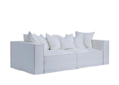 China Baumwoll-Slip-Sofa-Bedeckung Federkissen-Sofas mit waschbaren Kissen-Bedeckungen zu verkaufen