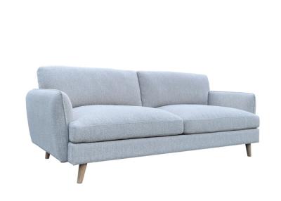 China Holzbeine Drei-Sitzer-Stoff-Sofa Trennbar 3-Sitzer-Sofa Grau-Schaumfaser gepolstert zu verkaufen