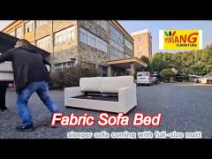 Double Fabric Sofa Bed Spring Foam Mattress 12Cm Fabric Rv Sofa Sleeper