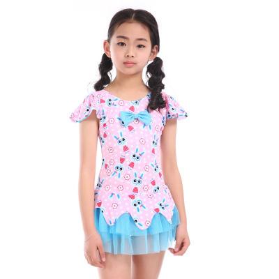 China Ddult Antibacterial Kids Short Sleeve Beautiful Swimsuit for sale