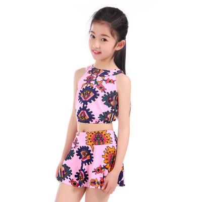 China Antibacterial Girls Beach Solid Sports Wetsuit Patchwork Child Swimsuit Girl for sale