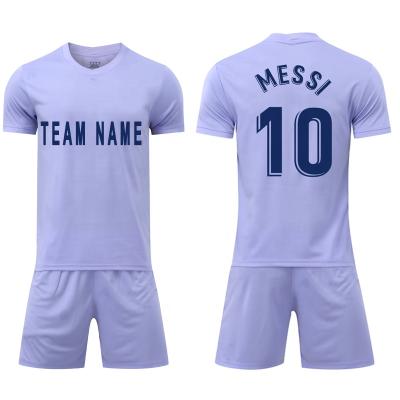 China 2122 New Models Quality Comfortable Thai Soccer Jersey Customize Football Shirt Football Shirt Purple Blank Use for sale