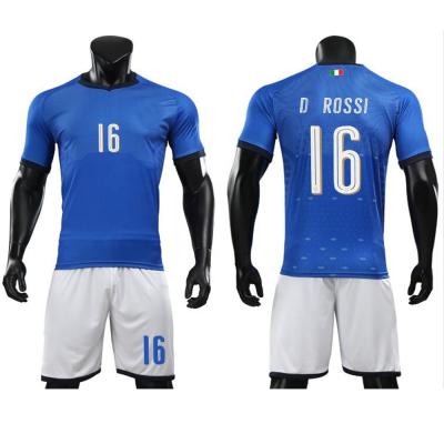 China Italy national team design football singlet 2018 new quick dry Italian soccer jersey for sale