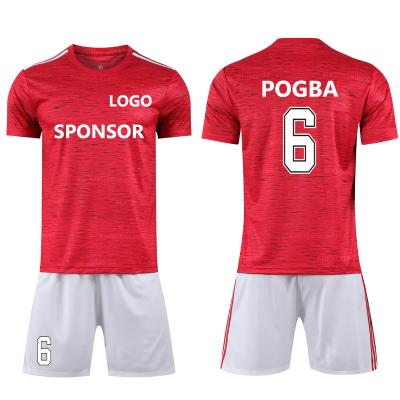 China 2021 Comfortable Wholesale Top Grade Customize Printed Club Training Football Jersey Set for sale