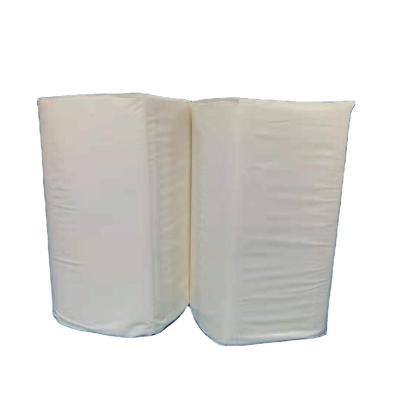 China Mix wood pulp 1ply virgin wood pulp white inter-folded strong wet water embossed hand paper tissue cheap towel for factory prices for sale