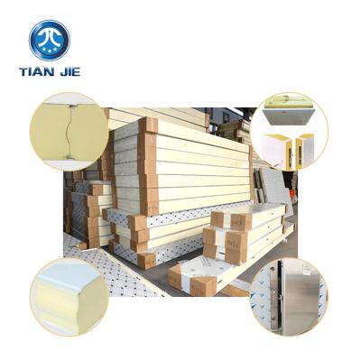 China Modern Molded High Density Polyurethane Wall Panel Sandwich Panel For Cold Room Corrugated Panels for sale