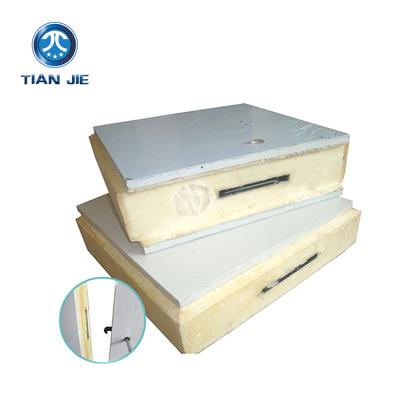 China 100\200mm Modern Fasade Insulation PU Polyurethane Foam Sandwich Panel For Wall for sale