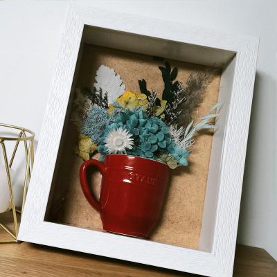 China New Design Modern Hollow Plastic PS Mount Photo Frame Material 5cm Clip Photo Frame for sale