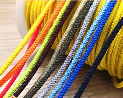 China Colorful Headband Stretch Round Elastic Cord Rope 3mm -5mm Multi Colors Polyester Wrapped Elastic Cord Rope Band For Garment for sale