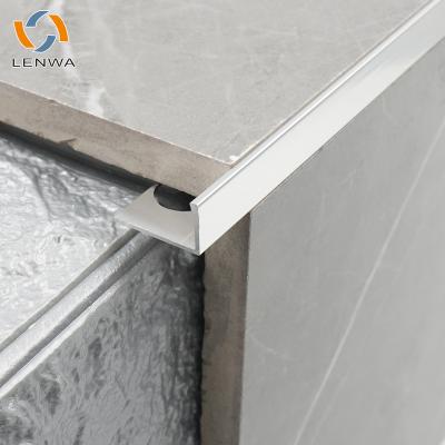 China Modern LENWA Aluminum L Shape Marble Trim Tile Edge For Corner Protection for sale