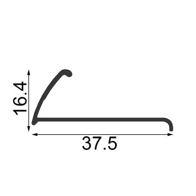 China Transition Floor / Carpet Low Price CE Certificate Chrome Carpet Balance Bar For Staircase Nose for sale