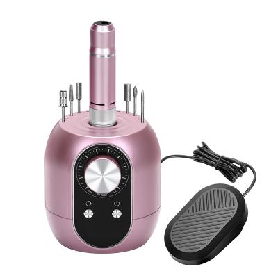 China Professional Ibelieve salon all customer like this pedal operated 35000 rpm electric nail drill polishing machine pro for sale