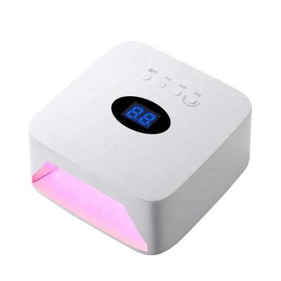 China 2022 UV nail lamp OEM price ABS plastic battery 54W gel nail dryer cheap portable rechargeable cordless UV LED lamps UV for sale