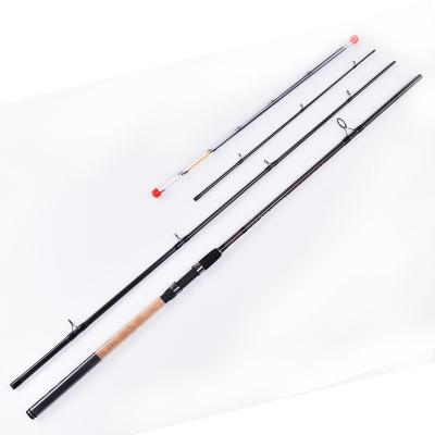 China Factory Hot Selling High Quality 3.6m / 3.9m Carbon Three Section Carp Surfing High Carbon Fiber Long Cast Fishing Rod for sale