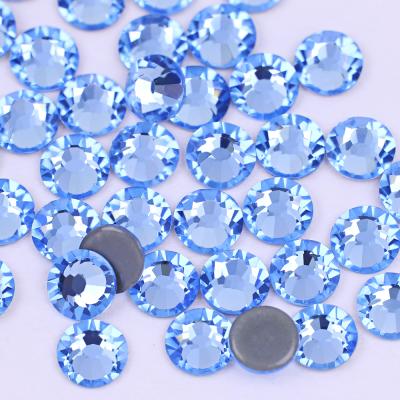 China Hotsale AAA Size Quality Lead Free Flat Back Beads Hot Fix Rhinestone For Dress Hot Fix Strass for sale