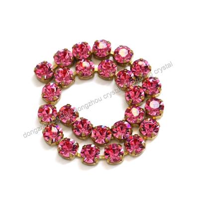 China Cup chain Dongzhou crysta roundl rhinestone cup chain for clothes for sale