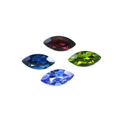 China Jewerly Clothing.etc ready to ship colorful shuttle shape 4x15mm crystal rhinestones for jewelry making for sale