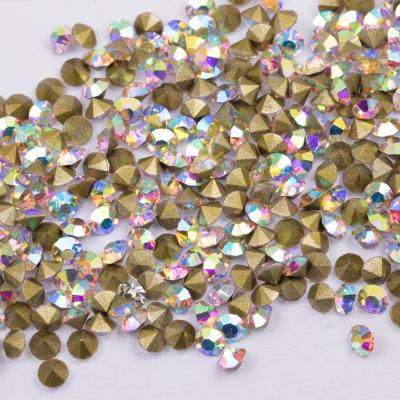 China Pointback Diamond Rhinestone Crystal Chaton For Garment Accessories for sale