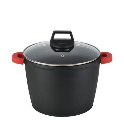 China Sustainable Different Kinds Of Die Casting Aluminum Casserole Stock Cookware for sale