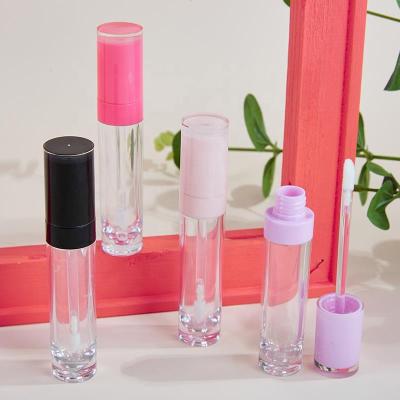 China Custom Empty Cosmetic Tube Containers Clear Lip Gloss Tube Mascara Packaging Lip Gloss Tube Lip Gloss Tube With Brush for sale