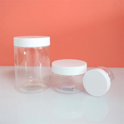 China Personal Care Products 50ml 100ml 120ml 150ml 200ml Cosmetic Clear Pet Plastic Cream Jar With Screw Plastic Lid for sale