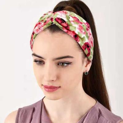 China Wholesale Fashion New Design Yoga Workout Exercise Butterfly Headband Sweat Wicking Hair Bands for sale