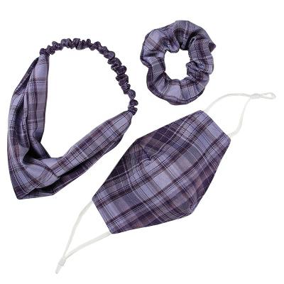 China Fashion Accessories Custom Made Wholesale Fece Scarf Washable Sets And Scrunchies Sets Hair Ring for sale