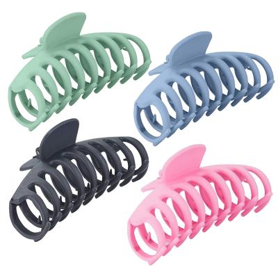 China Korean Fashion Claw Clips Hair Accessories Banana Clips Acrylic Plastic Hair Claw For Thick Hair for sale