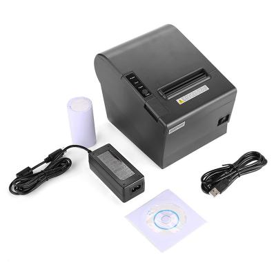 China HSPOS 80mm Thermal Receipt Printer USB BT Machine Interface POS Black and White Printer for Restaurant Commander HS-802UAI for sale