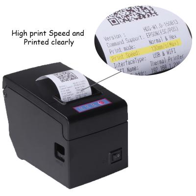 China HS-E58UW 58mm USB WIFI Interface POS 58mm Thermal Receipt Printer Black And White High Quality Desktop for sale