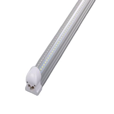 China High Efficiency Ac85-265V SMD2835 2400m 72W PSE High Quality FCC T8 Double Array 8FT V Shape Led Tube Lamp for sale