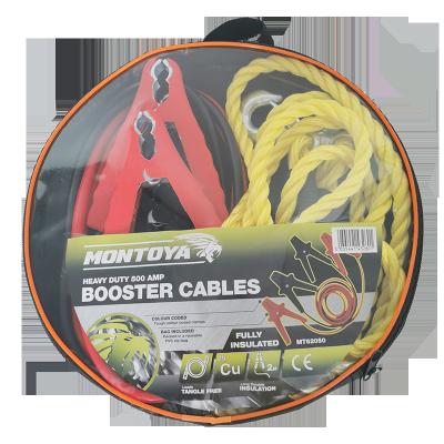 China Auto Emergency Tools Car Battery 400A PVC Insulation Plastic Clamp Jumper Booster Cables 0.25x200x3M for sale