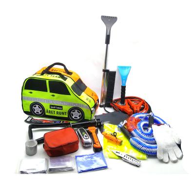 China Roadside Emergency Kit Combination Set Car Vehicle Emergency Rescue Bag First Aid Kit On Board Automobile Emergency Kit for sale