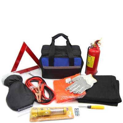 China Roadside Rescue Kit Universal Automotive 12 Pcs Roadside Rescue Car Kit For Repair And Emergency Rescue for sale