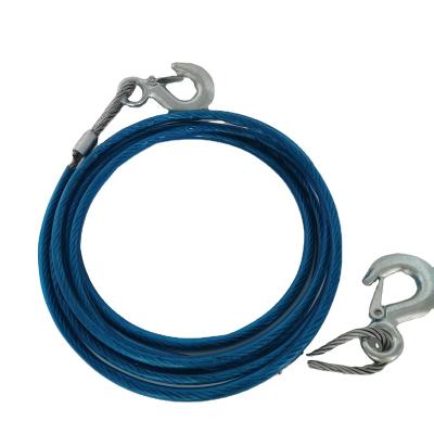 China Tow Rope For Cheap Hot Sale 5m Car 5 Ton Towing Rope Strap With Hook For Car for sale