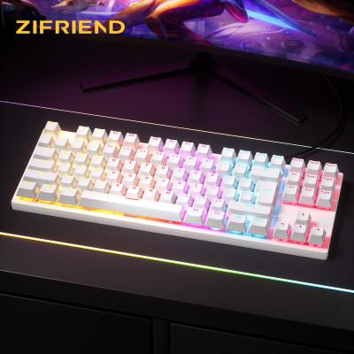 China Wholesale Anti-ghosting RGB wireless mini gaming mechanical keyboard, custom keyboard switch for laptop ipad gaming keyboard for sale