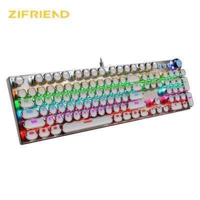 China Anti-Ghosting 104 Normal Multimedia Keys Mechanical Keyboards RGB Cyan Switches Keyboard Gaming for sale