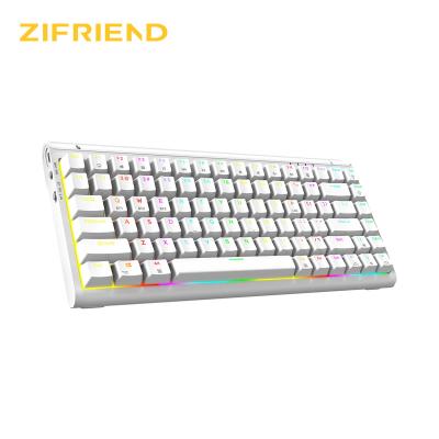 China USB Mechanical Connection Laptop Keys Anti-Ghosting RGB Gaming Keyboard 84 BT Wireless Keyboard 80 For Computer for sale