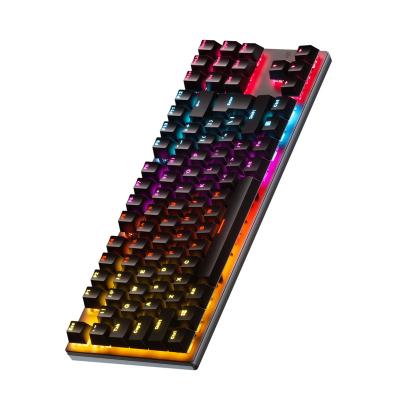 China Anti-ghosting Hot Sell 61 87 Key RGB Gaming Mechanical Keyboard for sale