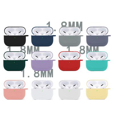 China Custom Ultra Thin Waterproof Leather Soft Silicone Tpu Liquid Protector Cover Case Eco-friendly Material Wholesale New Bags For Airpods 3 2 1 pro for sale