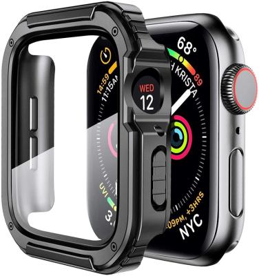 China Factory Price High Quality Luxury Case With Screen Protector For Apple Watch 7 Case 40Mm Hard PC Full Cover 44Mm For Iwatch Case 7 6 5 4 3 1 for sale