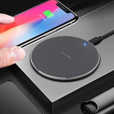 China Wireless Charging Mobile Phones 10W Factory Supply OEM Temperature Display Qi Fast Wake Modern Portable Led Wireless Charger for sale