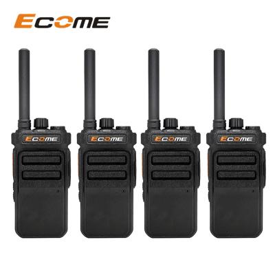 China Ecome ET-599 Latest Ecome ET-599 Interface 2022 Long Range Radio Handheld Walkie Talkie USB Type-C 4 Set for sale