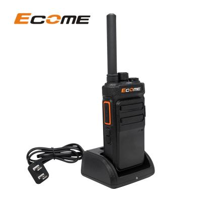 China Type-C Interface Ecome ET-599 Hotel 5km PTTs Long Range Radio USB Voice Activated Walkie Talkie for sale