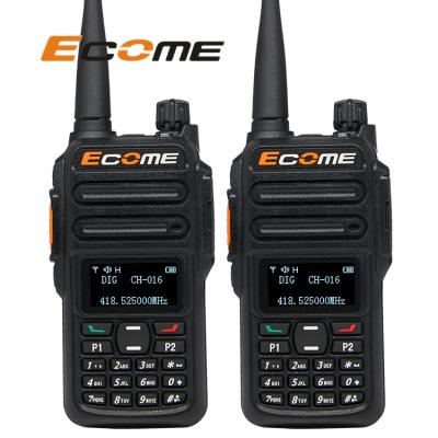 China Ecome ET-D39 Double Group Clear Sounds Professional DMR Police Two Way Radio Walkie Talkie Set for sale