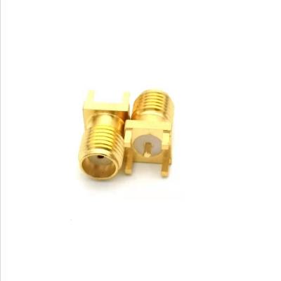 China RF L=12.35MM DC~12GHz PC-314 SMA ST JACK FOR GOLD PLATED PCB for sale