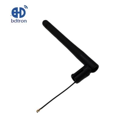 China PTEE 433Mhz Outdoor Antenna MHF1 1.13Jacket Waterproof Black for sale